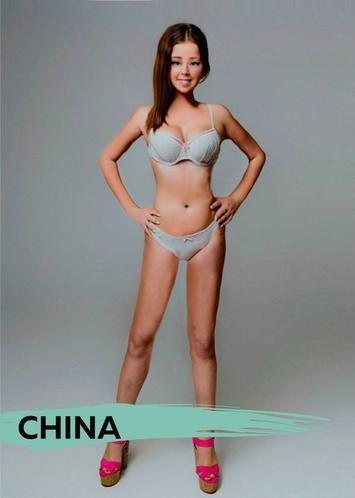 Ülkelere göre kadın vücutları 8