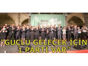 "GÜÇLÜ GELECEK İÇİN 1 PARTİ VAR"