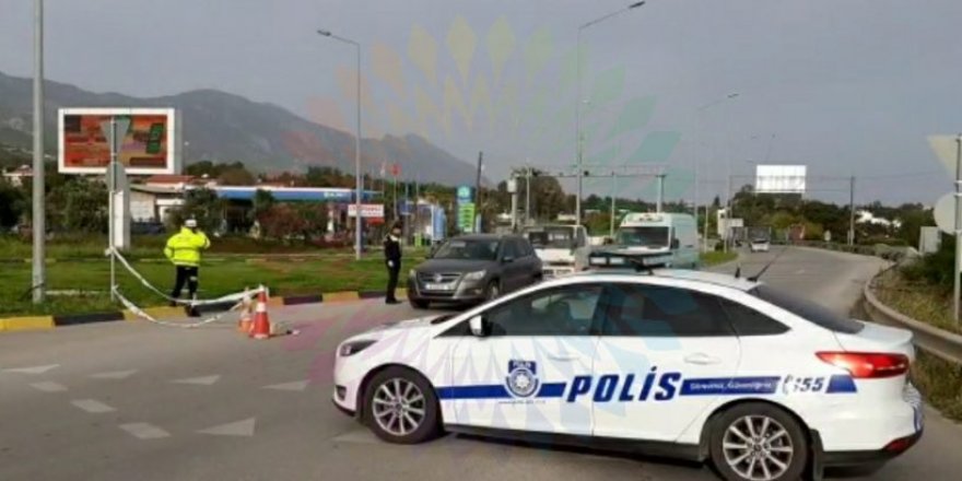 Alsancak, Lapta ve Karşıyaka bölgelerine giriş-çıkışa polis kontrolü