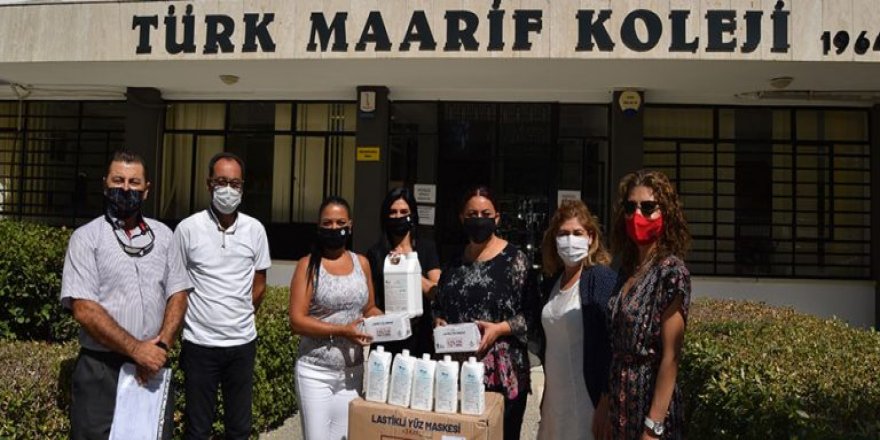 LTB, Lefkoşa’daki kamu okullarına maske ve dezenfektan dağıttı