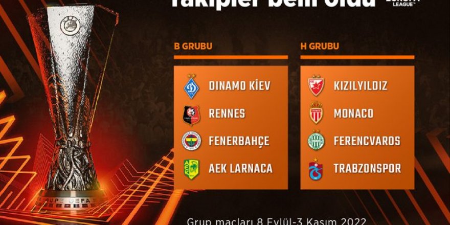 Fenerbahçe’nin UEFA’daki rakiplerinden biri Güney Kıbrıs takımı AEK Larnaka oldu