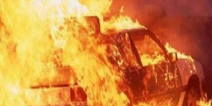 Gönyeli-Yenikent’te araç yangını