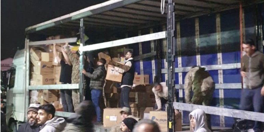 Yardım malzemeleri Girne ve Gazimağusa Limanları’ndan yola çıktı