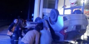 Lefkoşa’da direksiyon hakimiyetini kaybeden alkollü sürücü yaralandı