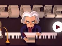 Google'dan Beethoven'ın doğum gününe özel doodle!